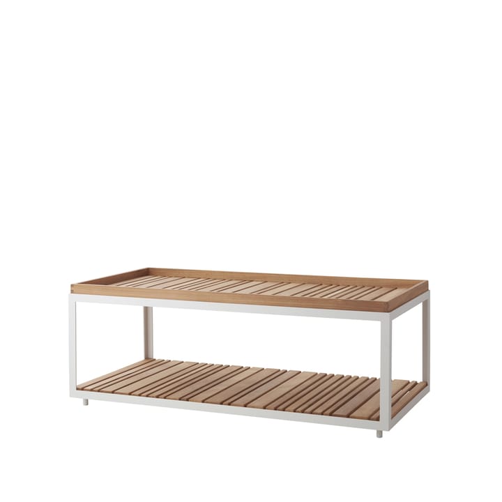 Mesa de centro Level teca 62x122 cm - White - Cane-line