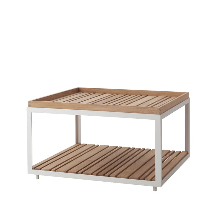 Mesa de centro Level teca 79x79 cm - White - Cane-line