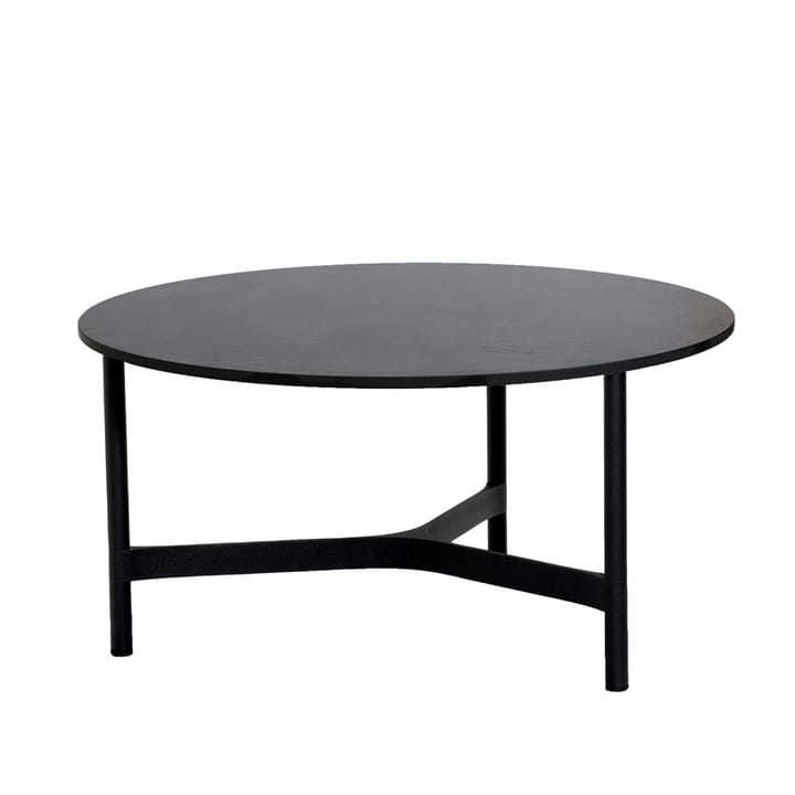 Mesa de centro Twist large Ø90 cm - Dark grey-lava grey - Cane-line