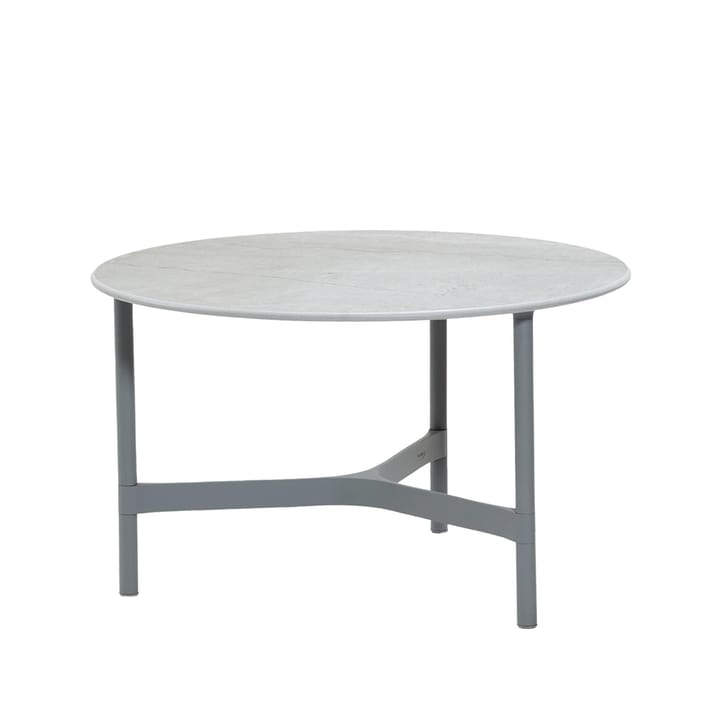 Mesa de centro Twist medium Ø70 cm - Fossil grey-light grey - Cane-line