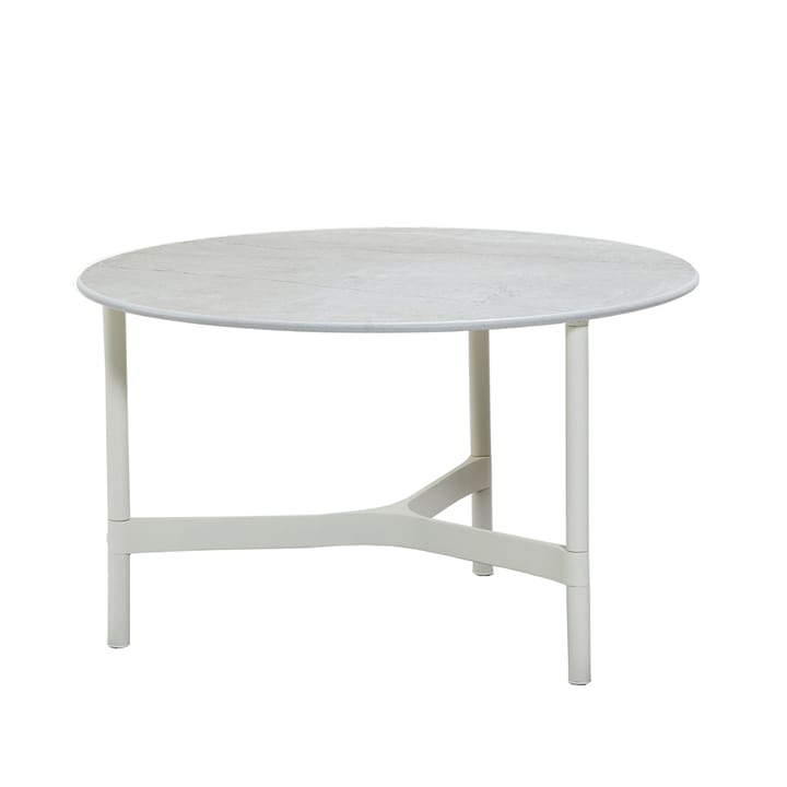 Mesa de centro Twist medium Ø70 cm - Fossil grey-white - Cane-line