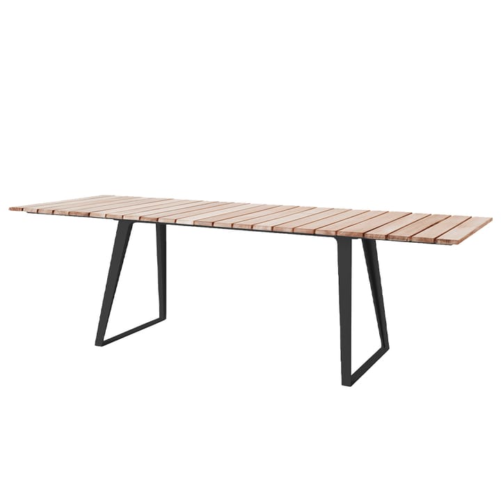 Mesa de jantar Copenhagen - Teca, suporte lava grey - Cane-line