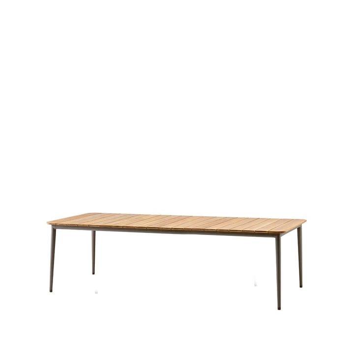 Mesa de jantar Core teca 274x100x74 cm - Suporte taupe - Cane-line