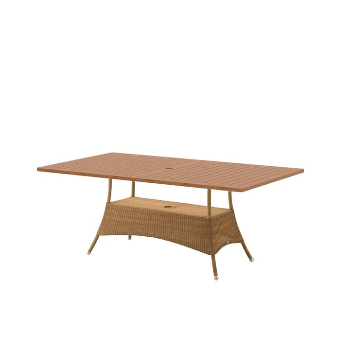 Mesa de jantar Lansing 100x180 cm - Teca-tecelagem natural - Cane-line