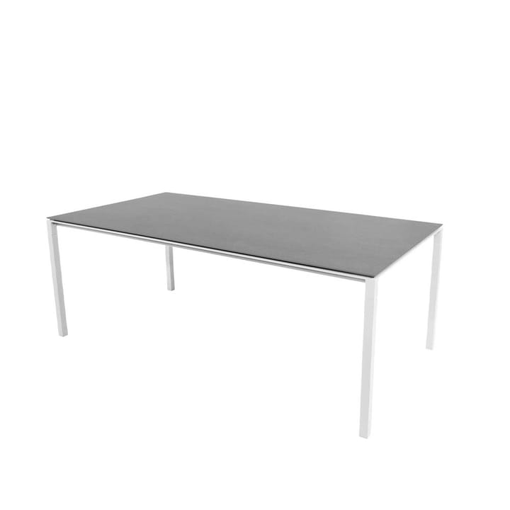 Mesa de jantar Pure - Basalt grey-branco200x100 cm - Cane-line