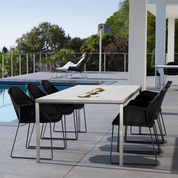 Mesa de jantar Pure - Concrete grey-branco 200x100 cm - Cane-line