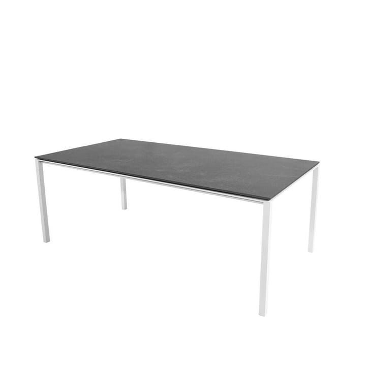 Mesa de jantar Pure - Fossil black-branco 200x100 cm - Cane-line