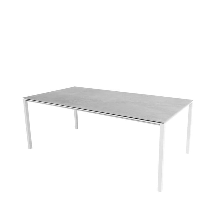 Mesa de jantar Pure - Fossil grey-branco 200x100 cm - Cane-line