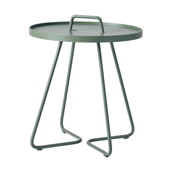 Mesa On the Move Ø44 cm, Dusty green Cane-line