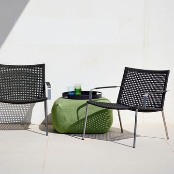 Poltrona lounge de palha - Anthracite - Cane-line