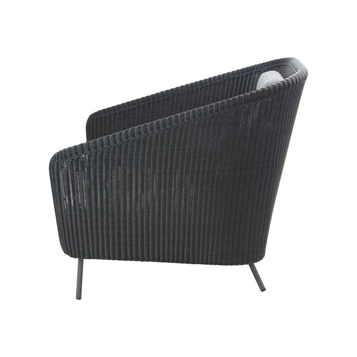 Poltrona lounge Mega - Graphite, incl. almofadas cinzas - Cane-line