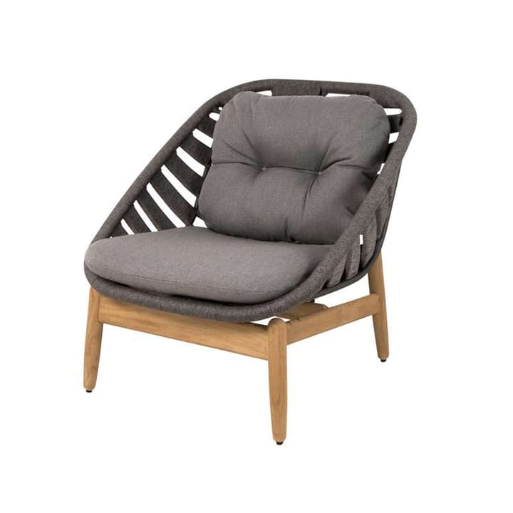 Poltrona Lounge Strington - Cane-Line Airtouch dark grey-teca - Cane-line