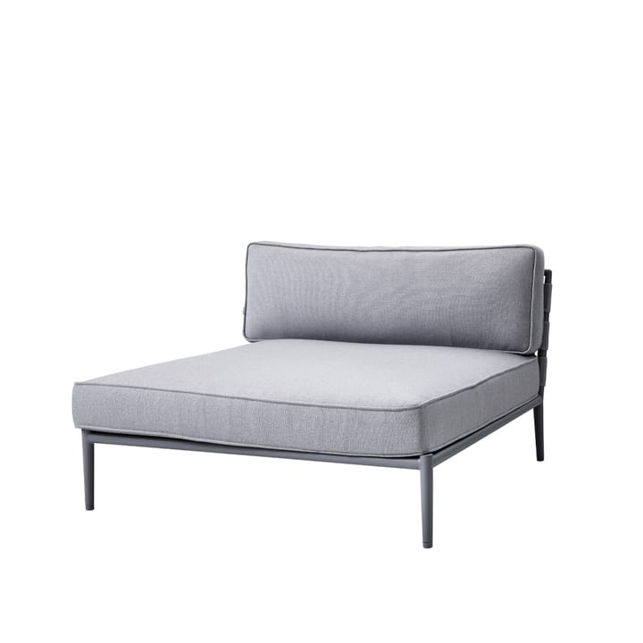 Sofá modular Conic - Light grey-divã incl. almofadas - Cane-line