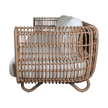 Sofá Nest weave 3 lugares - Natural, Cane-Line Natté light grey - Cane-line