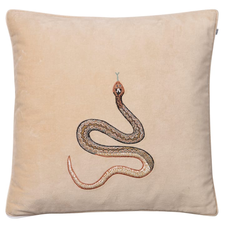 Capa de almofada Embroidered Cobra 50x50 cm - Bege - Chhatwal & Jonsson