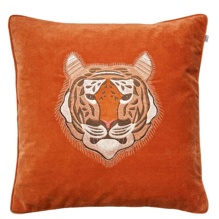 Capa de almofada Embroidered Tiger 50x50 cm - Laranja - Chhatwal & Jonsson