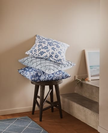 Capa de almofada Ikat Orissa 50x50 cm - Palace blue-heaven blue - Chhatwal & Jonsson