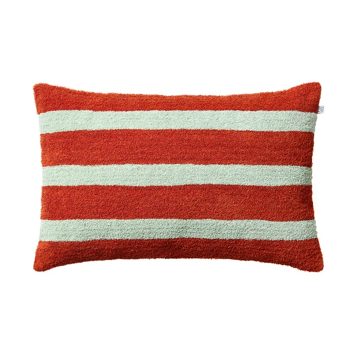 Capa de almofada Stripe linen boucle 40x60 cm - Apricot orange-aqua - Chhatwal & Jonsson