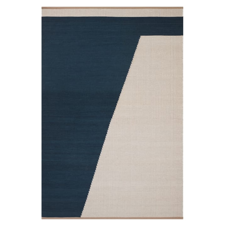 Carpete de lã Una 230x320 cm - Azul escuro-bege-offwhite  - Chhatwal & Jonsson