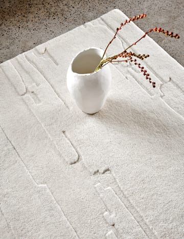 Carpete de lã Carved 250x350 cm - Ivory - Classic Collection