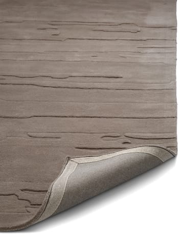 Carpete de lã Carved 250x350 cm - Prateada - Classic Collection