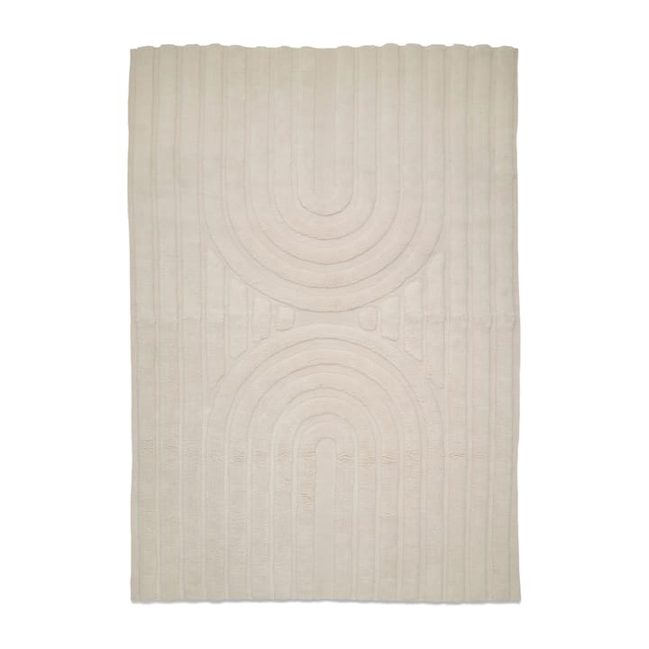 Carpete de lã Curve 170x230 cm  - Ivory - Classic Collection