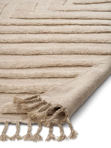 Carpete de lã Field 250x350 cm - Bege natural - Classic Collection