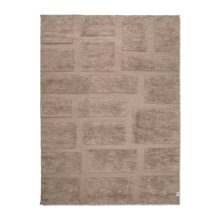 Tapete de lã Bricks 170x230 cm - Bege - Classic Collection