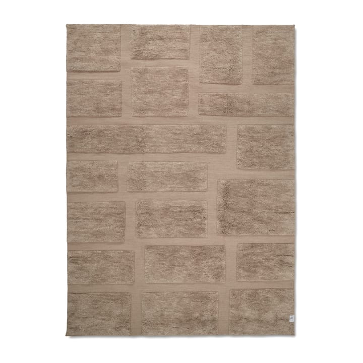 Tapete de lã Bricks 200x300 cm - Bege - Classic Collection