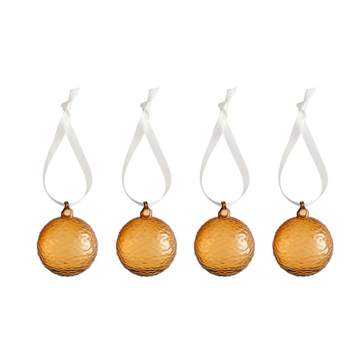 Bola de Natal Gry Marble Ø5 cm 4 un. - Cognac - Cooee Design