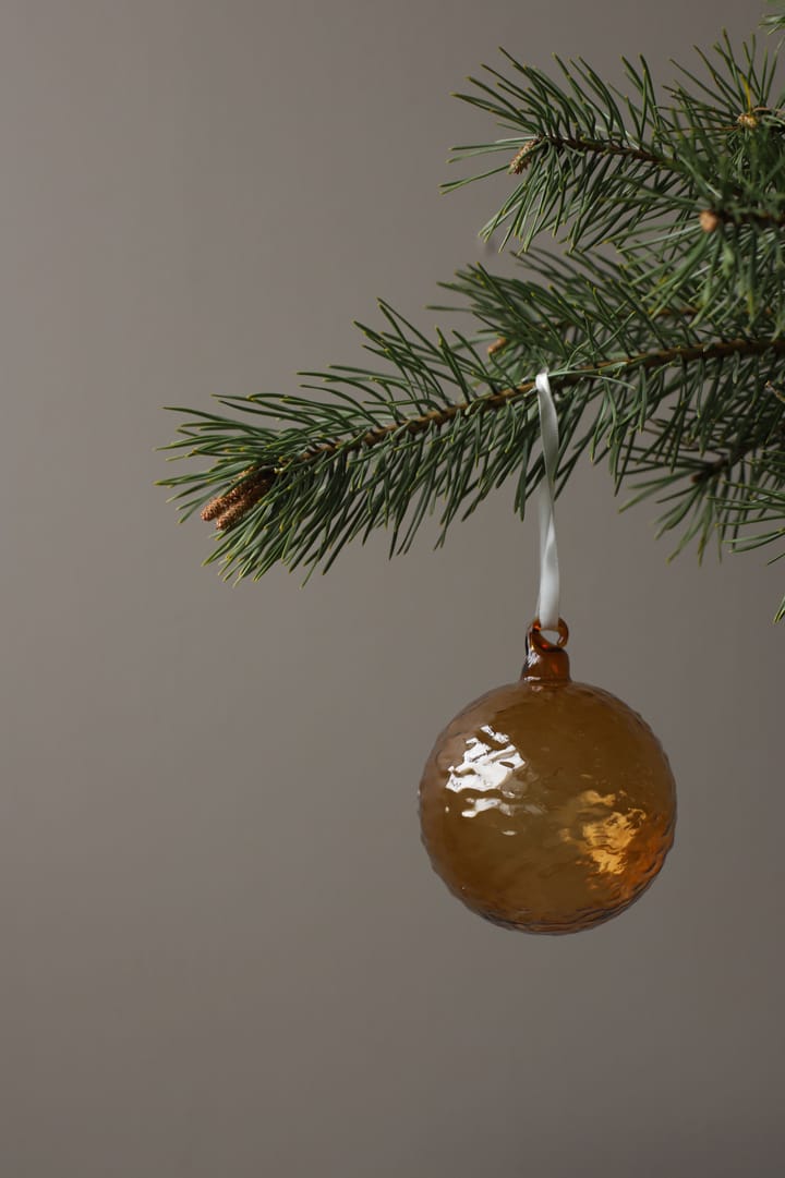 Bola de Natal Gry Marble Ø5 cm 4 un., Cognac Cooee Design