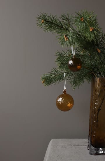 Bola de Natal Gry Marble Ø5 cm 4 un. - Cognac - Cooee Design