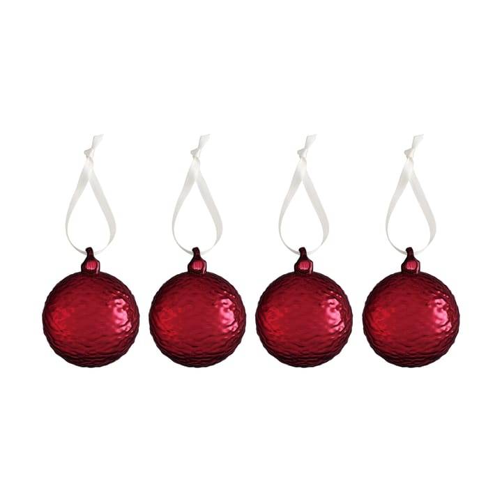 Bola de Natal Gry Marble Ø5 cm - Deep red - Cooee Design