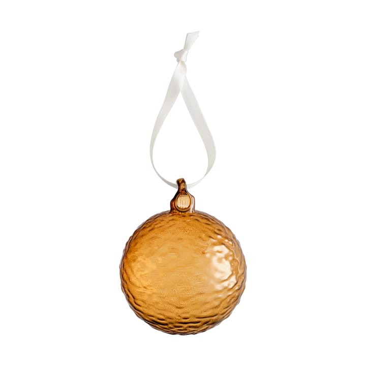 Bola de Natal Gry Marble Ø8 cm 4 un. - Cognac - Cooee Design