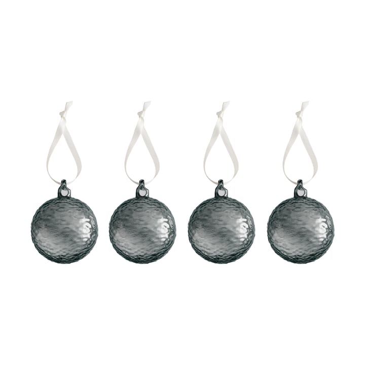 Bola de Natal Gry Marble Ø8 cm 4 un. - Smoke - Cooee Design