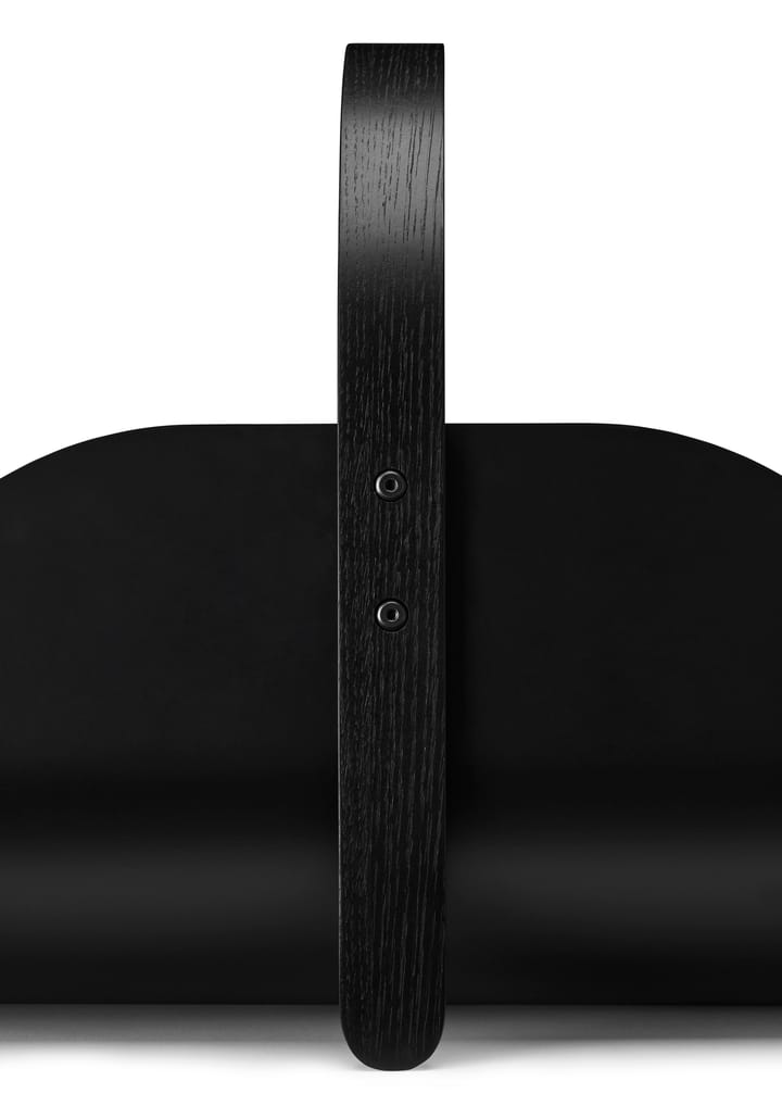 Cesto de madeira Woody - Carvalho tingido preto - Cooee Design