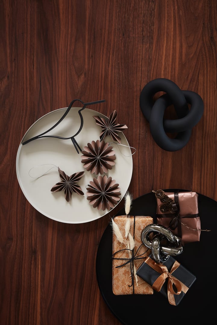 Decoração grande Knot Table, preto Cooee Design