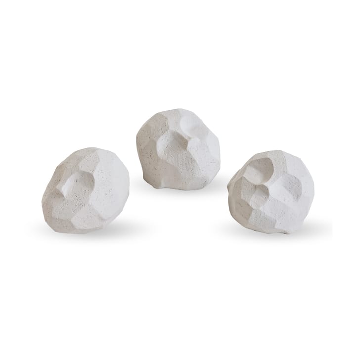 Escultura cabeças Pebbles, conjunto de 3 - Limestone - Cooee Design