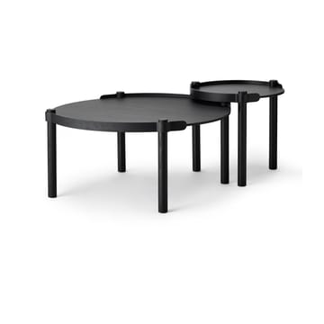 Mesa amadeirada Ø80 cm - Carvalho-preto manchado - Cooee Design