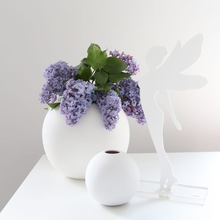 Vaso branco Ball, 10 cm Cooee Design