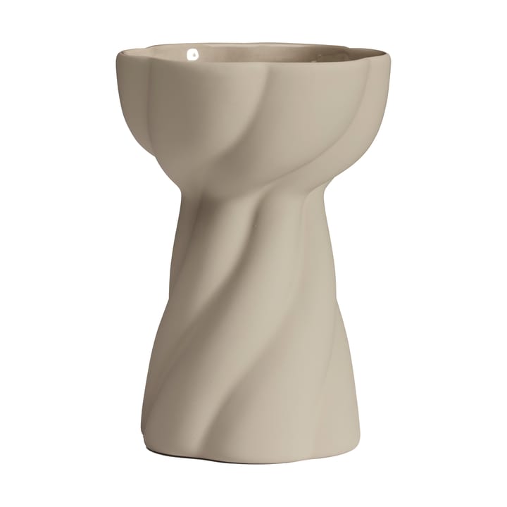 Vaso Twist bulb 12,8 cm - Sand - Cooee Design