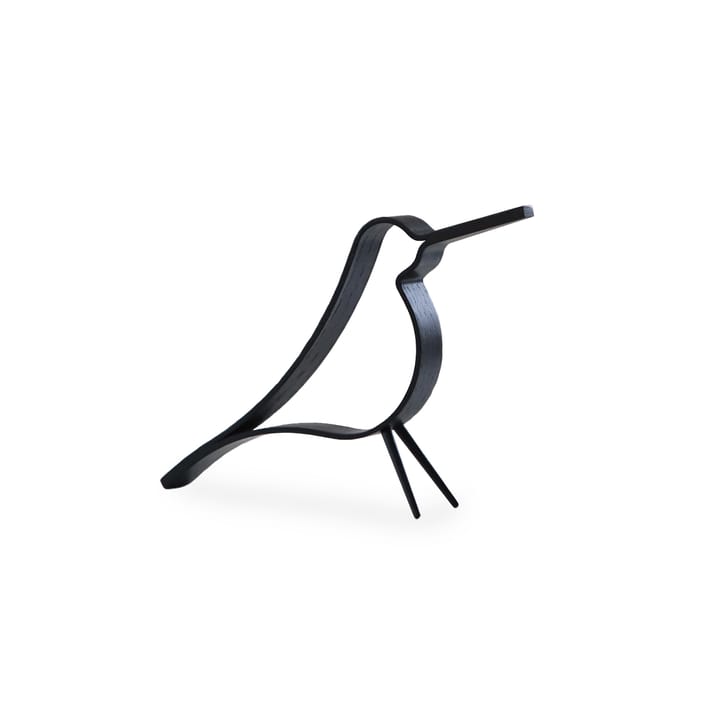 Woody Bird pequeno - Carvalho pintado de preto - Cooee Design