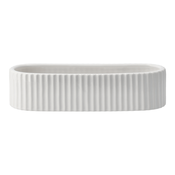 Castiçal Advento 30 cm Stripe - Branco brilhante - DBKD