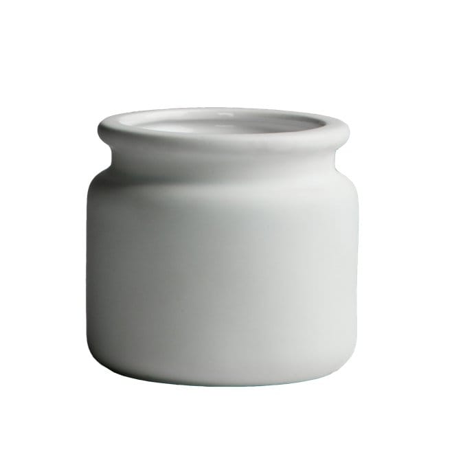 Frasco branco Pure - mini, Ø 10 cm - DBKD