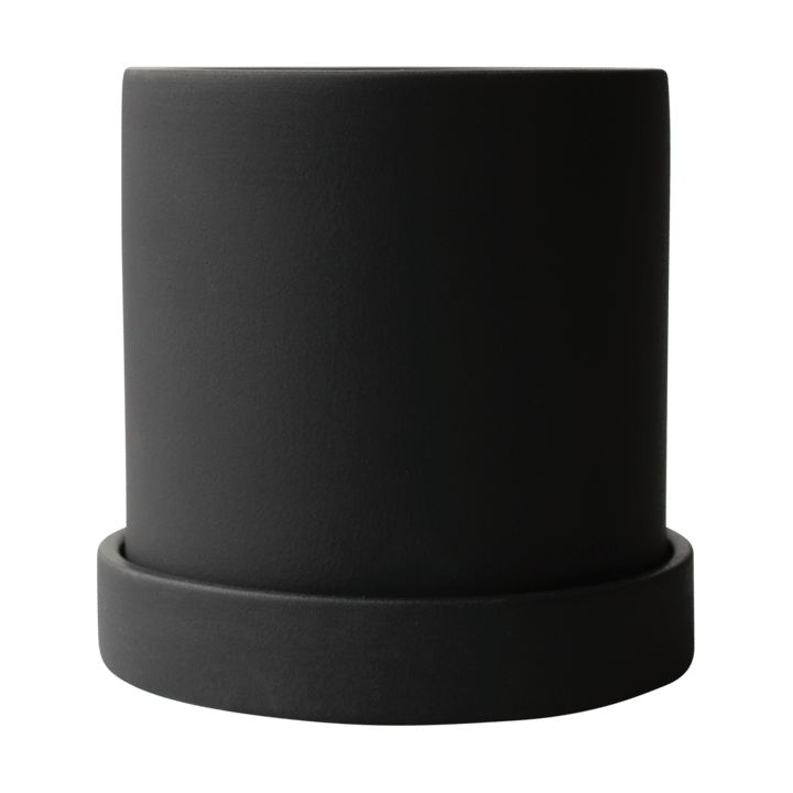 Grow vaso Ø10 cm com prato - Sandy black - DBKD