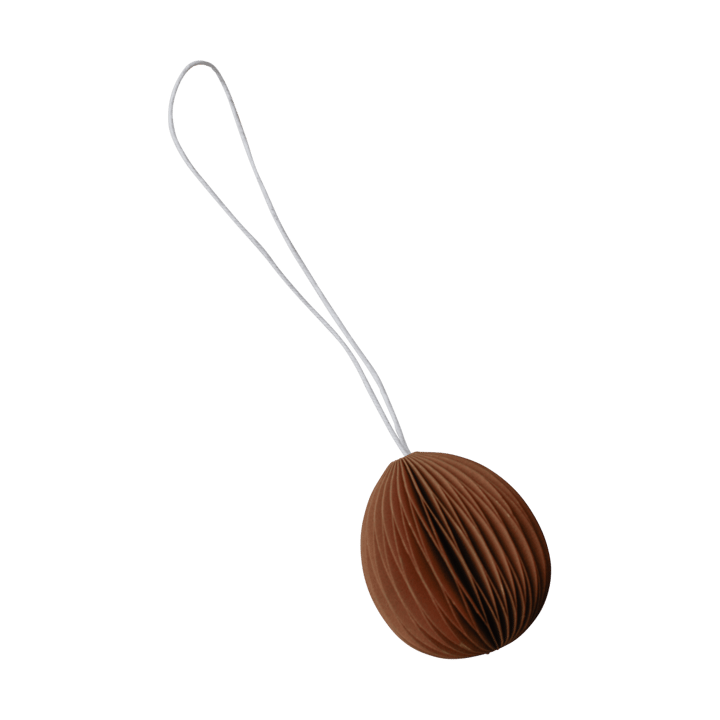 Ovoid enfeite de Páscoa de papel small 4 cm - Terracotta - DBKD