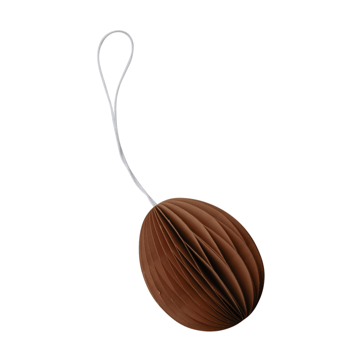 Ovoide pendente de Páscoa em papel 7 cm, Terracotta DBKD