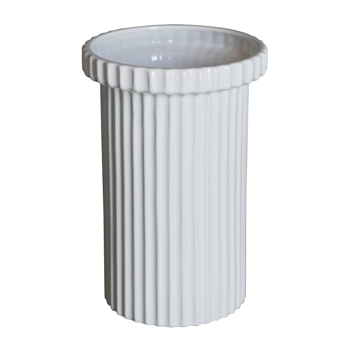 Vaso de flores grande Stripe 22 cm - Shiny white - DBKD