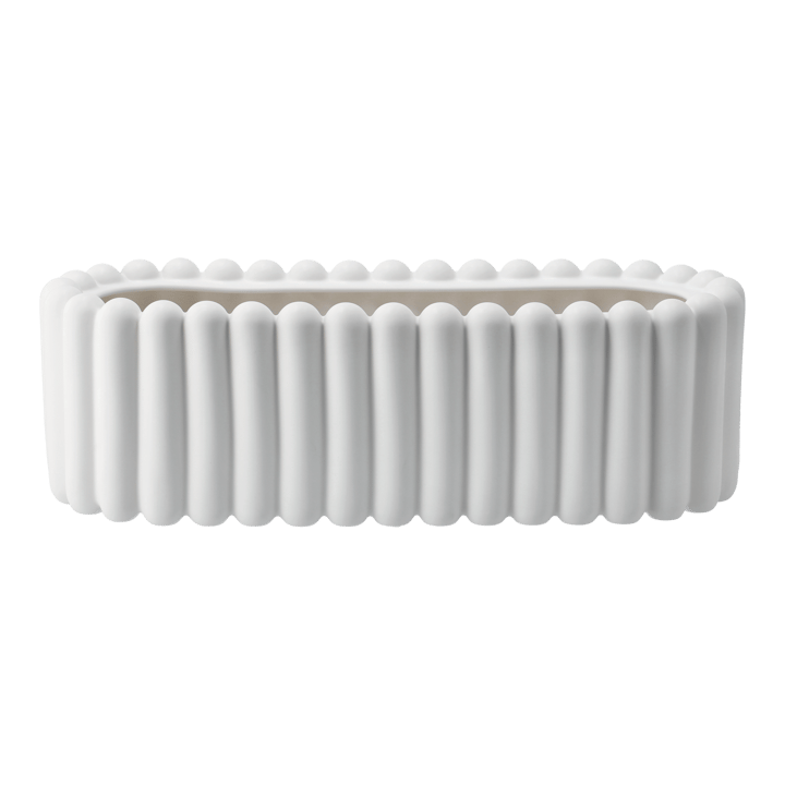 Vaso de flores oval Mist - Branco - DBKD