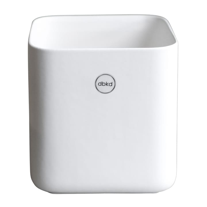 Vaso de flores pequeno Cube Ø13 cm - Branco mate - DBKD